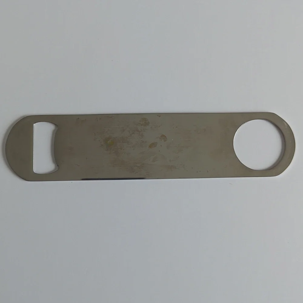 Budweiser metal double ended bottle opener bartenders friend